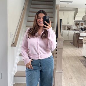 Abercrombie Pink Cardigan